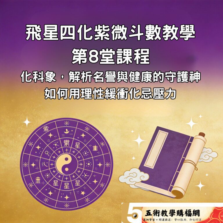 飛星四化紫微斗數教學：第1堂課程|揭開命運藍圖，掌握星宮象三位一體